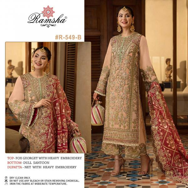 Ramsha R 549 Nx Festive Georgette Designer Pakistani Suit Collection